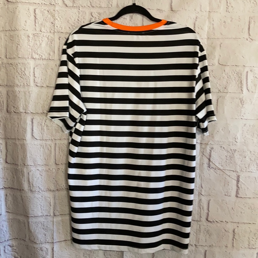 SHEIN SS Black & White Striped Top Size Large - Picture 4 of 6